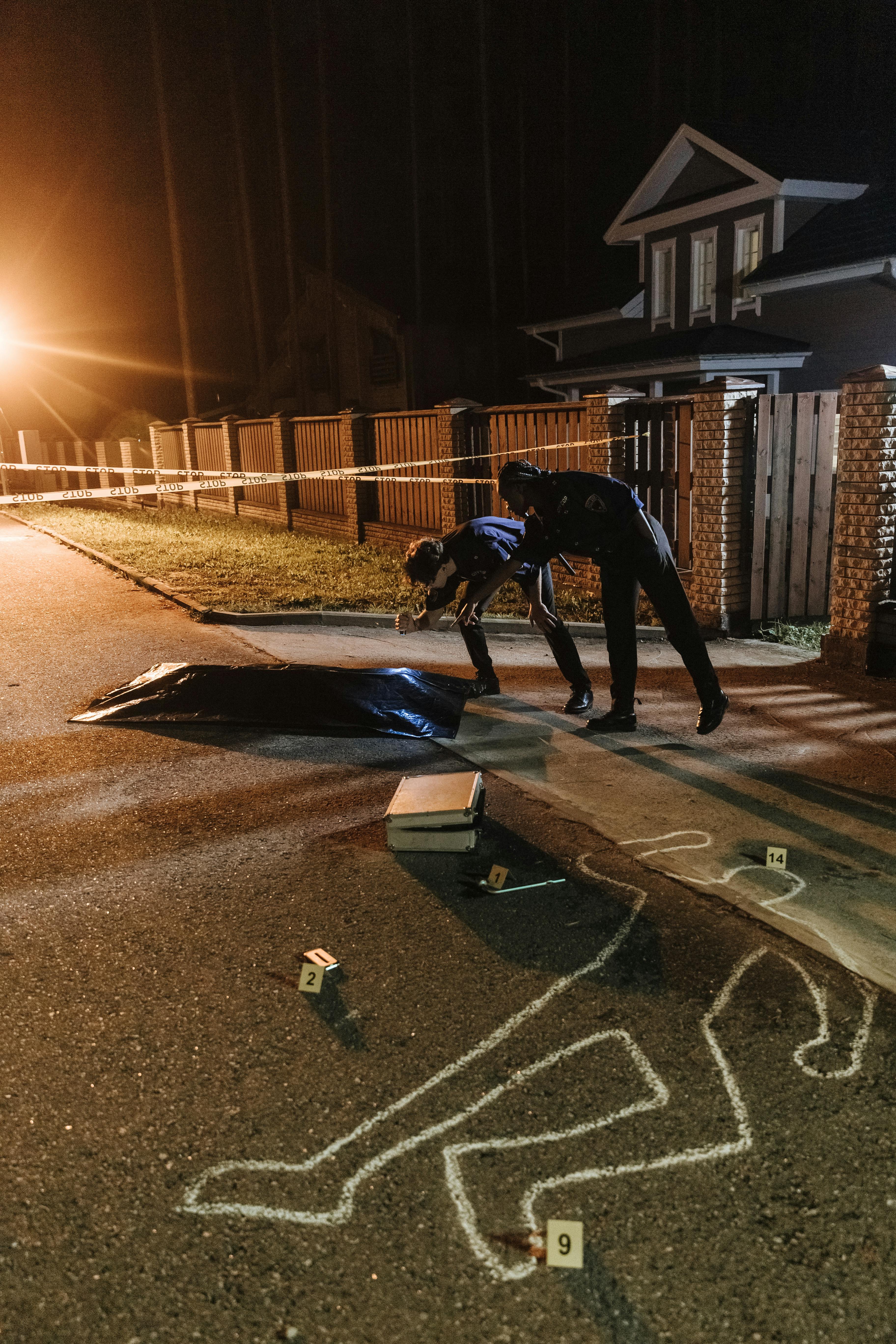 déroulement du nettoyage de scène de crime